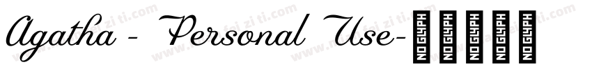 Agatha - Personal Use字体转换